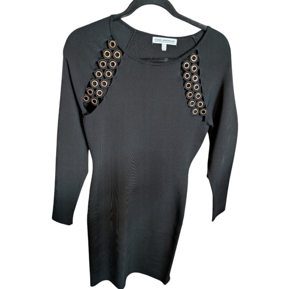 Like New Good American Bodycon Dress | Black